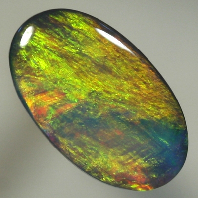 SOLID SEMI BLACK OPAL Golden Sheen pattern, bright and strong golds.  SEE VIDEO